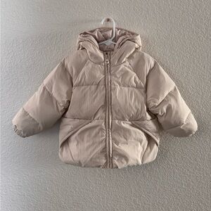 Zara Kids Beige Puffer Jacket